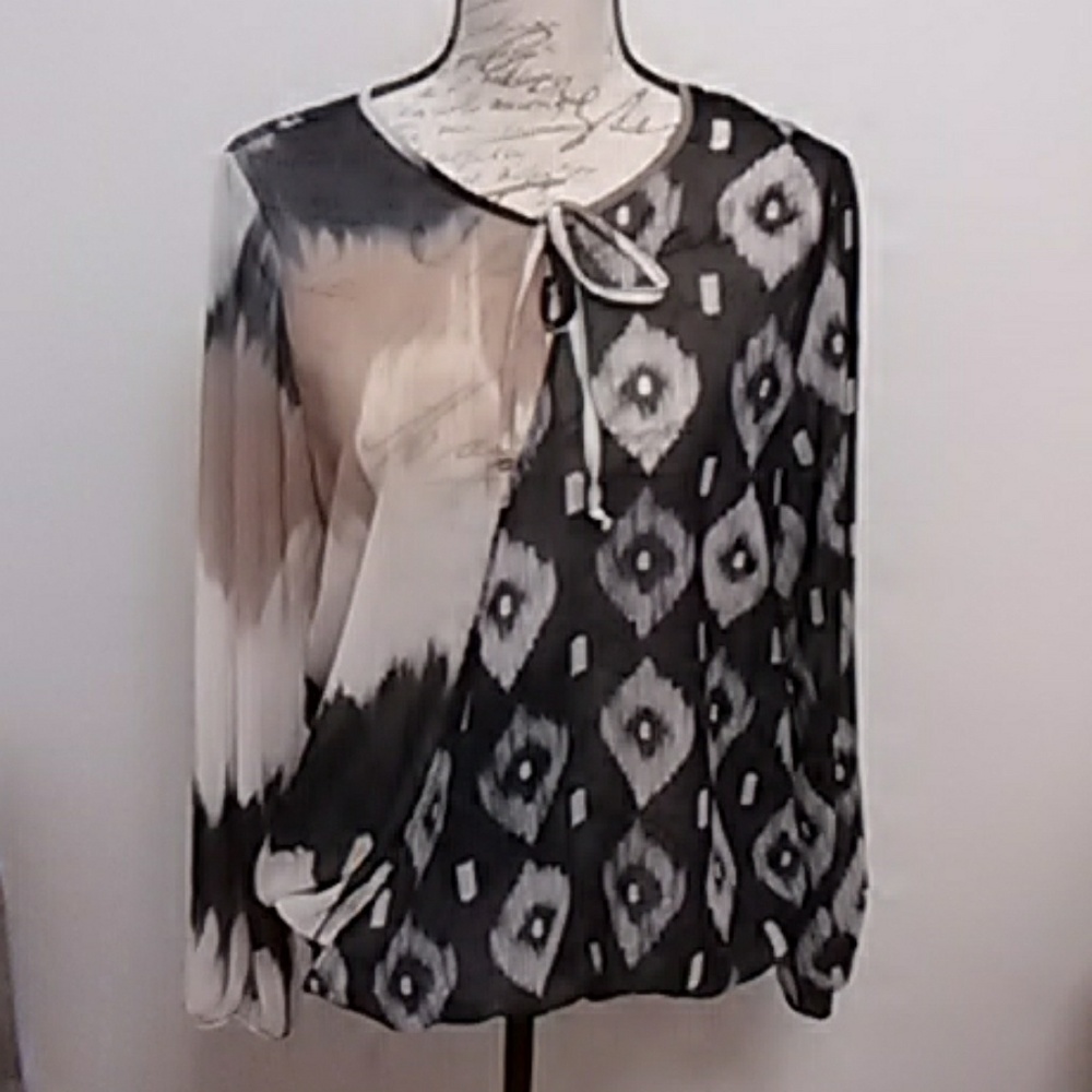 Sweet Pea sheer blouse